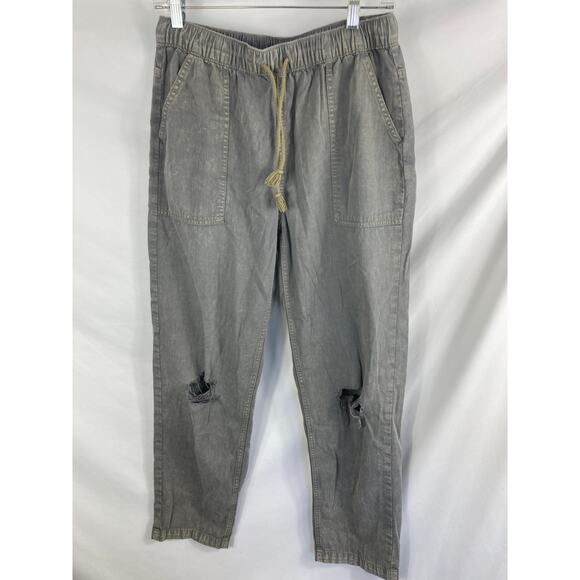 Aerie Grey Distressed Burnout Jogger Pant Size Medium - Picture 1 of 5